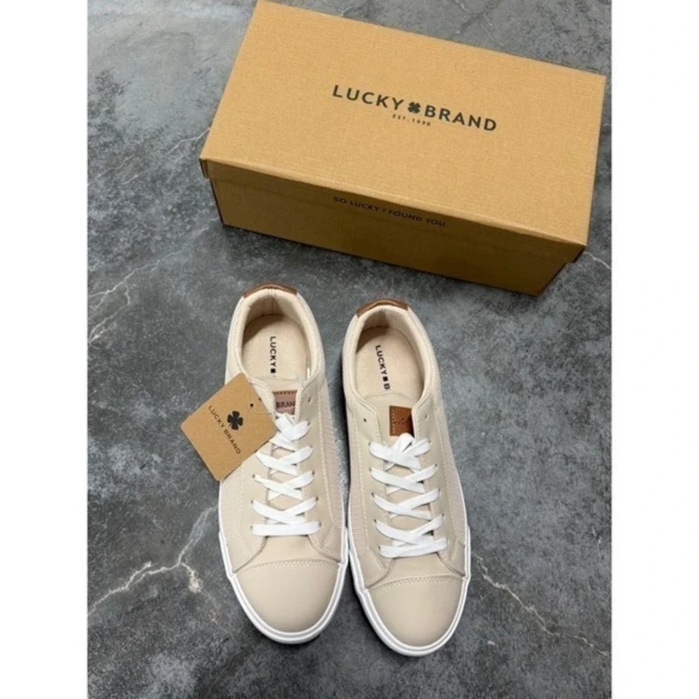 Lucky Brand Scott Mens Sneakers Bone Mesh Lace‎ Up Low Top Shoes LB-SCOTT-MS 11